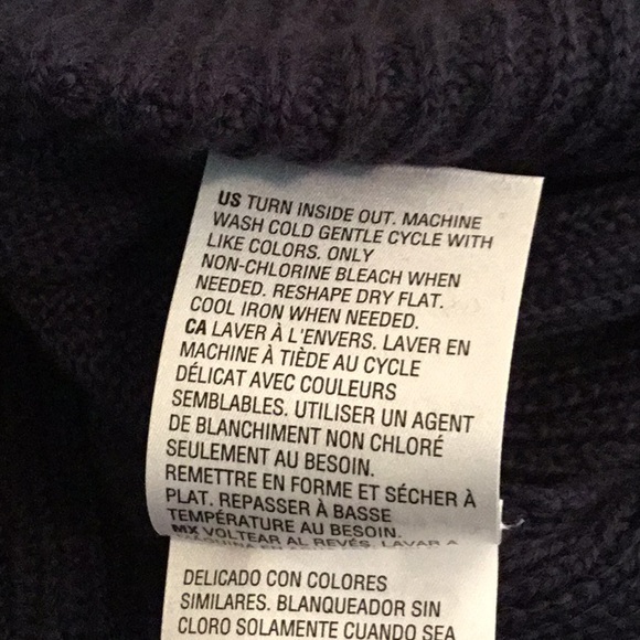 STYLE & CO PLUS SIZE NAVY RUFFLE SWEATER - Picture 9 of 9